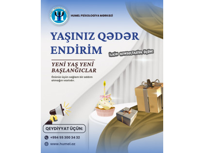 Psixoloq Konsultasiyasında Yaşa Özəl Endirim Kampaniyası